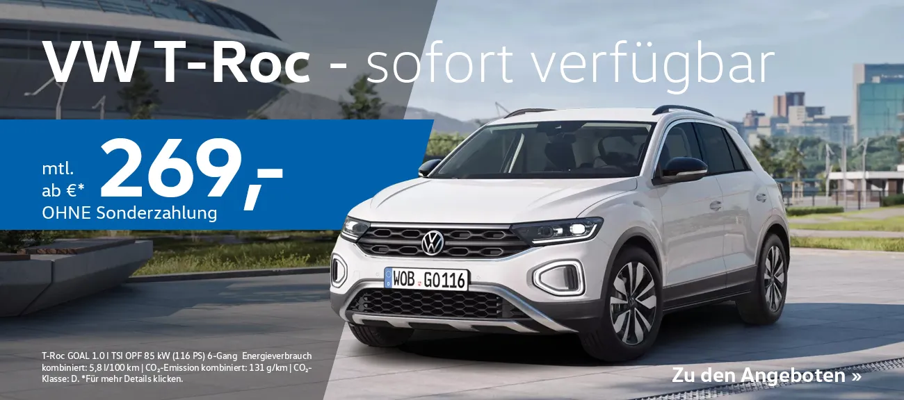T-Roc sofort verfügbar